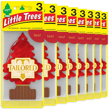 LITTLE TREES Car Air Freshener - Black Ice (24 Pack) | Long-Lasting Hanging Tree Scent for Car & Home Tailored for Him SKU_08