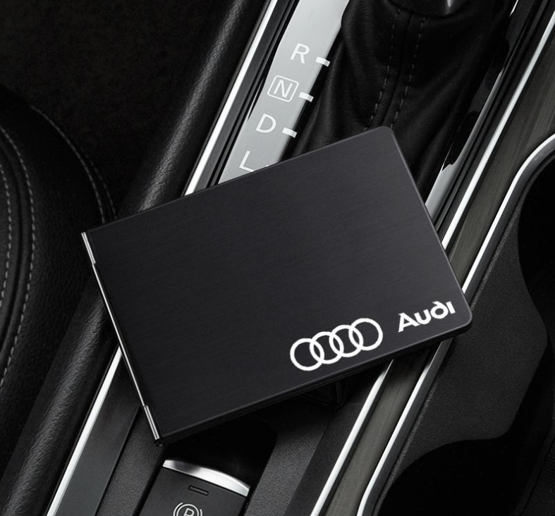 3-Fold 4 Card Position Aluminum Alloy Motor Vehicle Driver's License Set