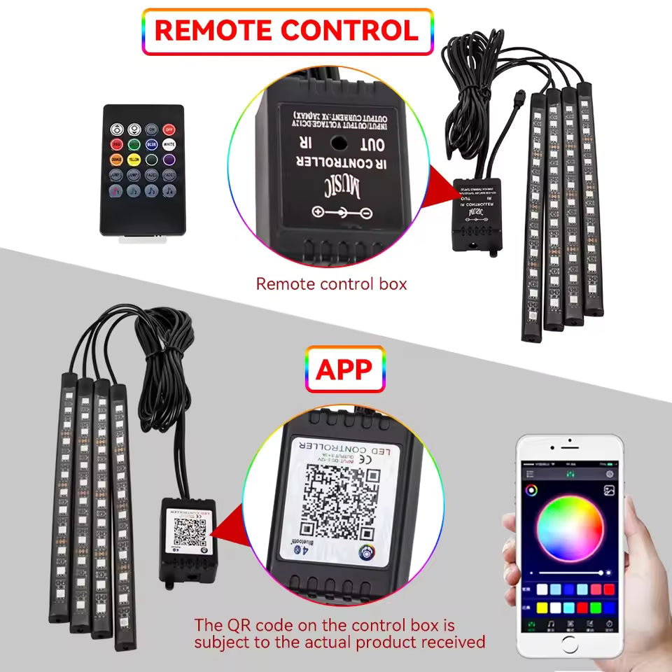 RGB LED Car Foot Lights – 36/48/72 Neon with Remote App See04002680ad4856ac135e8cdc76700b8_jpg_960x960q75_jpg