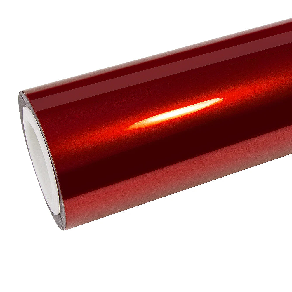 VampireRed Glossy Metallic Vinyl Wrap | Premium Polymeric