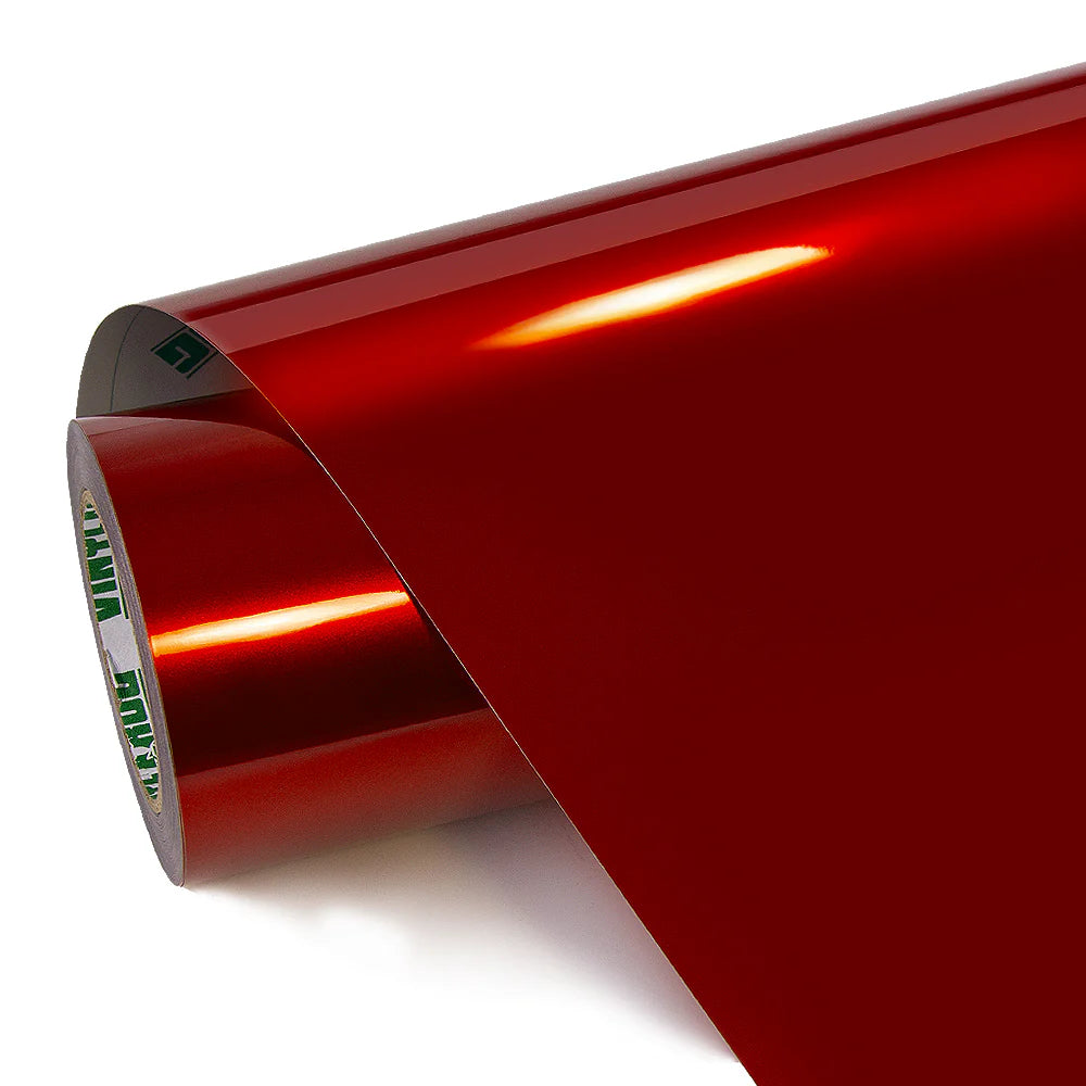 VampireRed Glossy Metallic Vinyl Wrap | Premium Polymeric