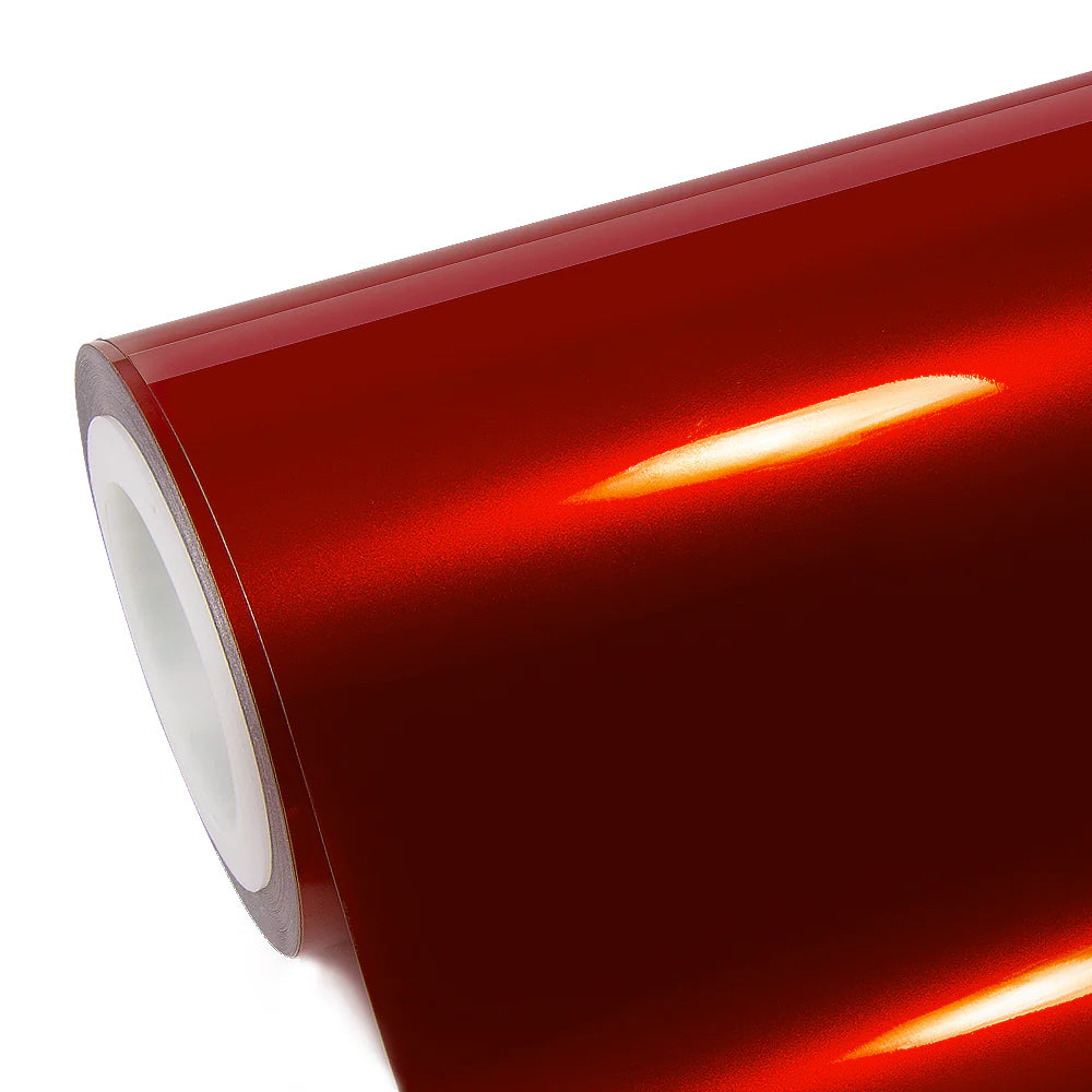 VampireRed Glossy Metallic Vinyl Wrap | Premium Polymeric