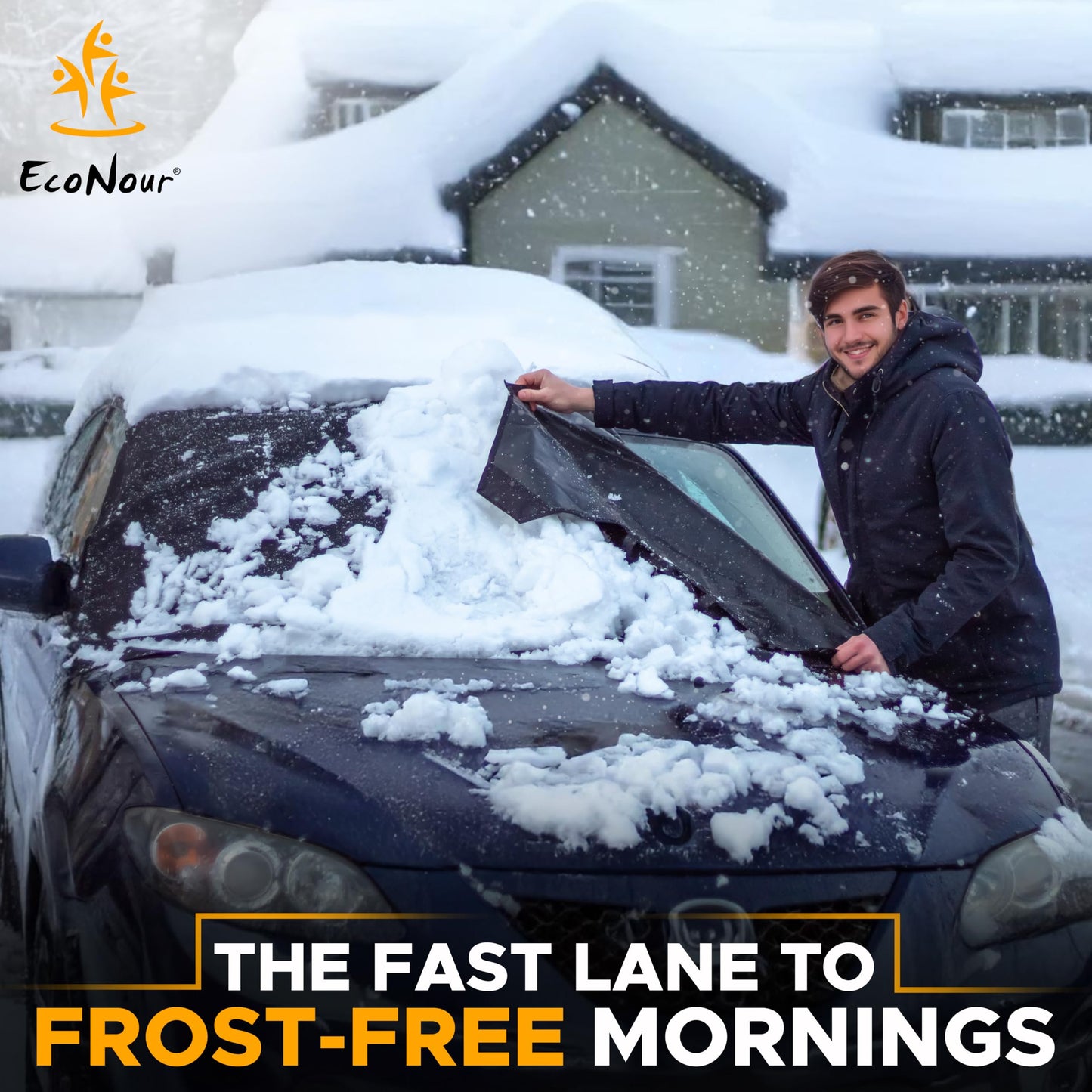 #variant_X-Large | Easy Snow Removal Windshield Cover - Time-Saving Winter Car Accessory for Frost-Free Mornings