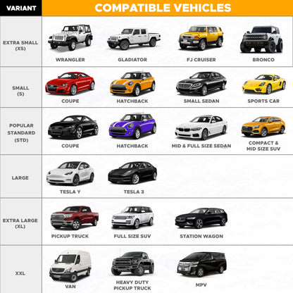 #variant_X-Large | Windshield Protector Compatibility Guide - Custom Fit for Tesla Sedan SUV and Pickup Trucks