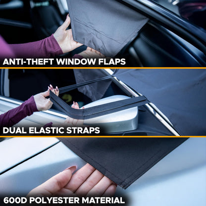 #variant_X-Large | Windproof Car Cover with Anti-Theft Door Flaps and Secure Elastic Straps
