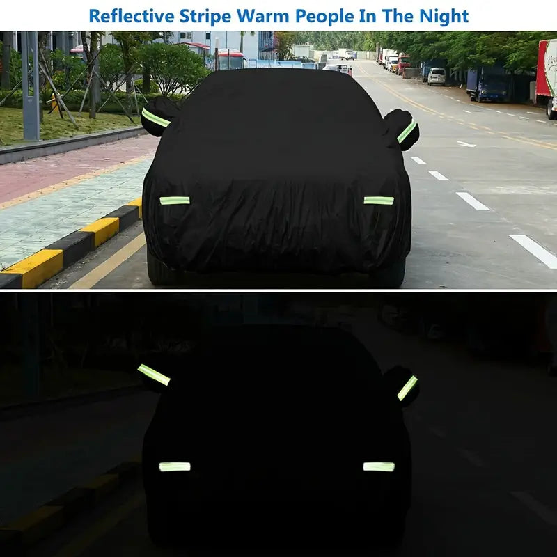 1pc Duty Waterproof Full Car Cover Outdoor UV Snow Dust Rain Resistant Protection