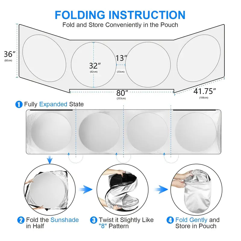Ultimate Semi-Truck Sun Shade - Premium UV Defense & Heat Rejection for Windshield & Side Windows a77c54086821d4a91f78b59b4884edb3