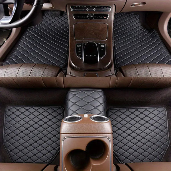 5pcs Universal Waterproof Car Floor Mats - Protect Your Car's Interior from Dirt, Mud, and Spills!