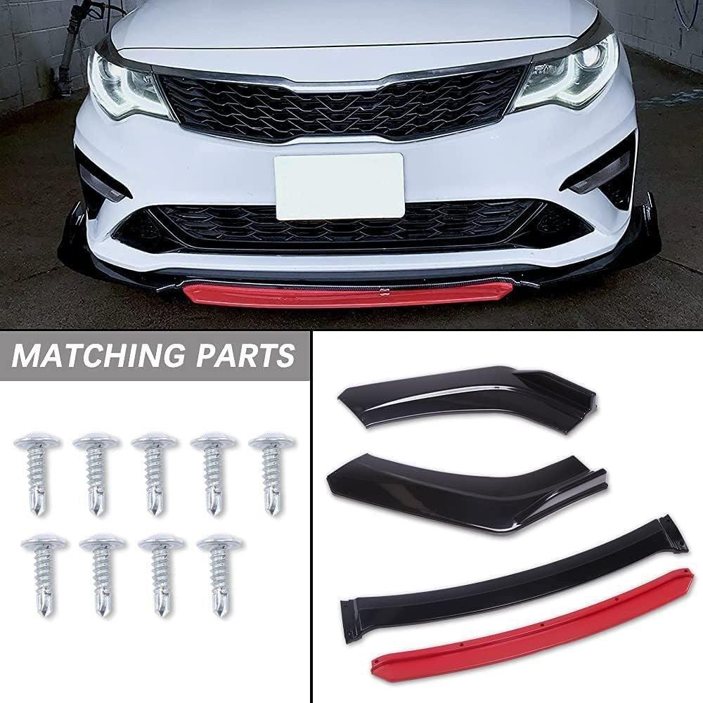 Auto Parts™ Car Front Bumper Body Kit Spoiler Splitter 4/Pcs - Auto Parts England Auto Parts www.cars4part.com United Kingdom SD04100028247944-1 27.28
