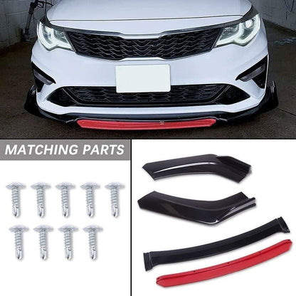 Auto Parts™ Car Front Bumper Body Kit Spoiler Splitter 4/Pcs auto-partstm-car-front-bumper-body-kit-spoiler-splitter-4pcs-auto-parts-12
