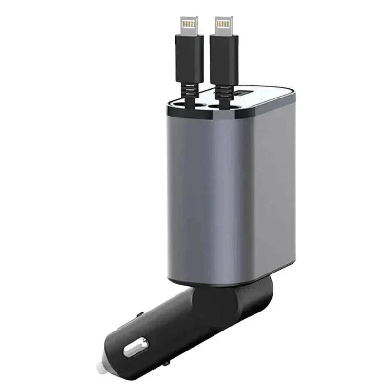 Auto Parts™ Retractable 4 in 1 Fast Car Charger Apple + Apple auto-partstm-retractable-4-in-1-fast-car-charger-auto-parts-13