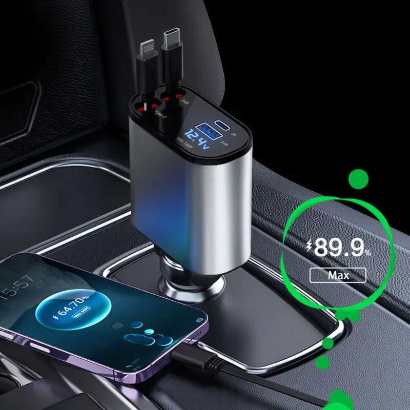 Auto Parts™ Retractable 4 in 1 Fast Car Charger auto-partstm-retractable-4-in-1-fast-car-charger-auto-parts-3