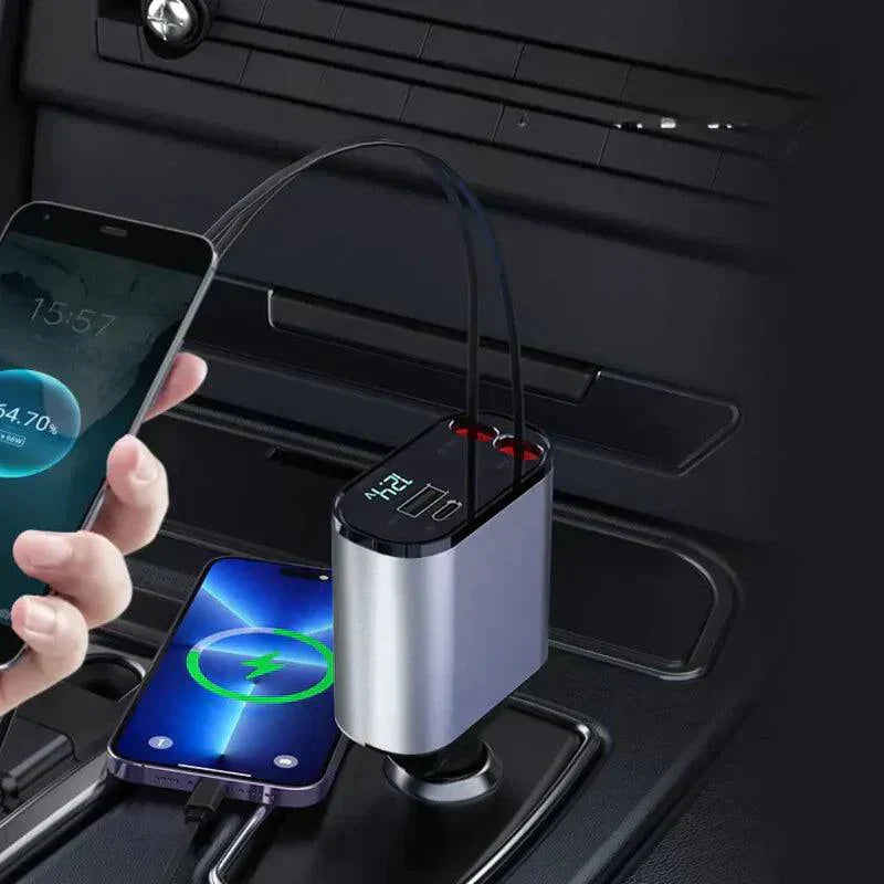 Auto Parts™ Retractable 4 in 1 Fast Car Charger auto-partstm-retractable-4-in-1-fast-car-charger-auto-parts-5