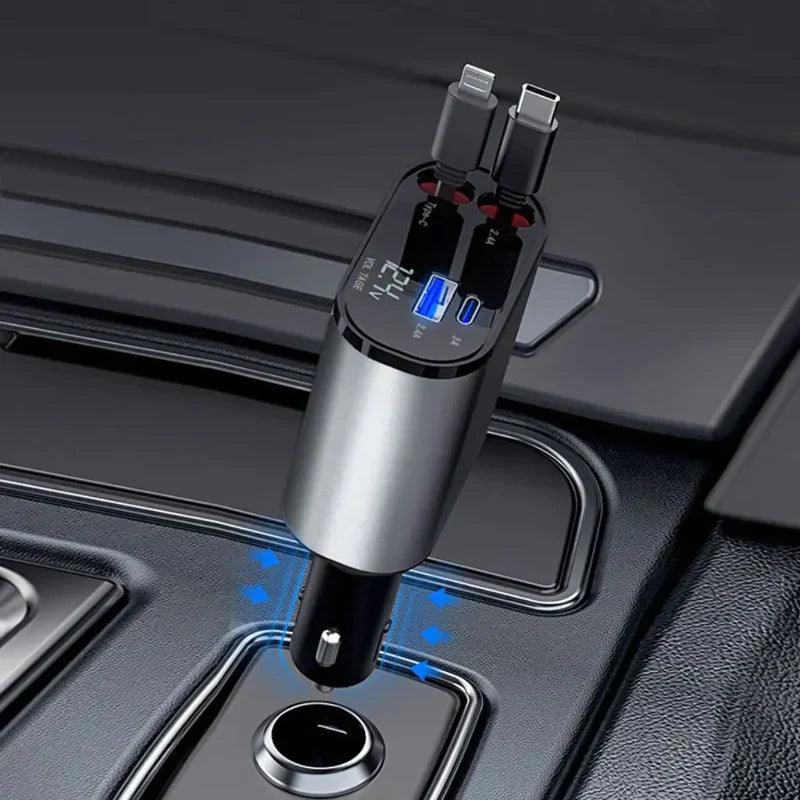 Auto Parts™ Retractable 4 in 1 Fast Car Charger auto-partstm-retractable-4-in-1-fast-car-charger-auto-parts-7