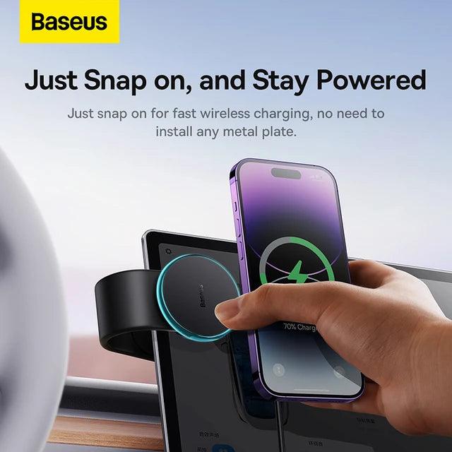 Baseus Magsafe Car Mount Charger 15W Wireless Car Charger Phone Holder - Auto Parts England Baseus for Magsafe Car Mount Charger, 15W Wireless Car Charger Phone Holder 𝐂𝐚𝐫𝟒𝐏𝐚𝐫𝐭𝐬 Baseus Car Mount Charger, car phone holder, mobile phone holder, phone holder, tag__hot_HOT, Wireless Car Charger Phone Holder www.cars4part.com United Kingdom SD11081621448124-1 25.00