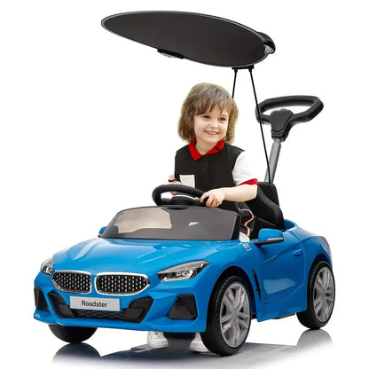 Push Ride-on Car For Toddlers1-5 Blue With Canopy bca5cc9a-7dbb-4715-ae37-2a536af176d4
