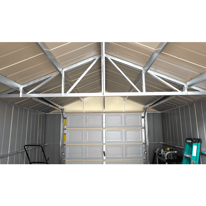 Arrow Murryhill Steel Storage Building, 12 ft. x 38 ft., Flute Grey