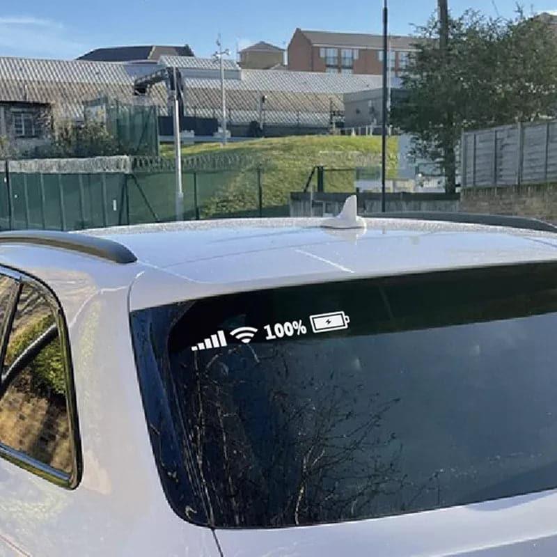 Car Funny Sticker Silver White Reflective Type car-funny-sticker-silver-white-reflective-type-auto-parts-3