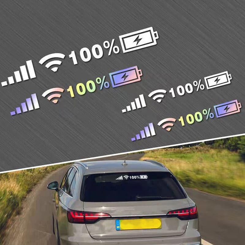 Car Funny Sticker Silver White Reflective Type car-funny-sticker-silver-white-reflective-type-auto-parts-8