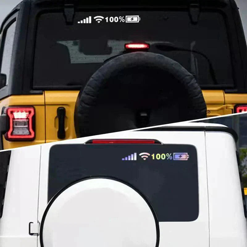 Car Funny Sticker Silver White Reflective Type car-funny-sticker-silver-white-reflective-type-auto-parts-9