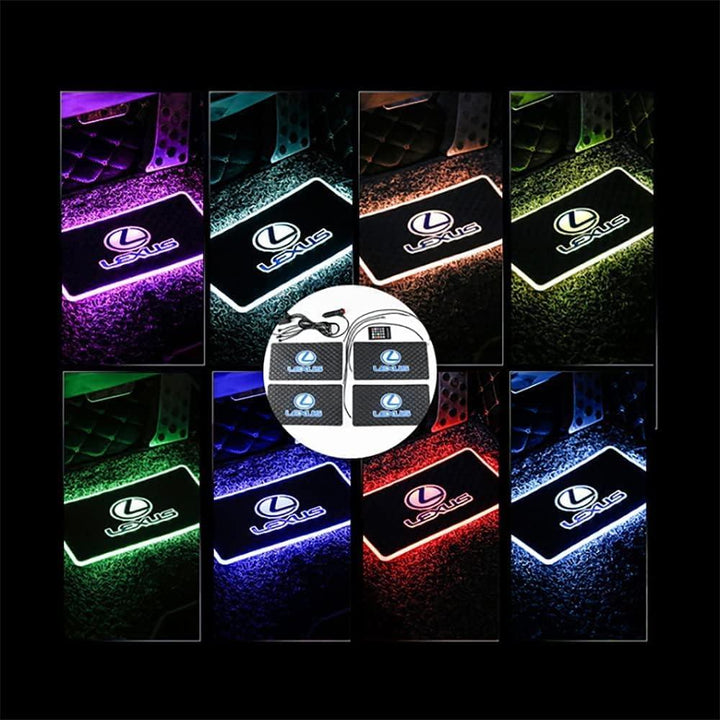 Car LED Mat Atmosphere Light Sound Control Interior Floor Mat Ambiance Light - Auto Parts England Auto Parts bmw, car, car decoration, car light, cars www.cars4part.com United Kingdom SD06231724304044-3 32.00