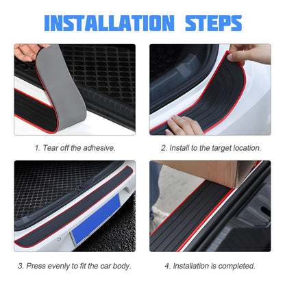 Car Rear Bumper Protector Guard, Anti-Scratch Rubber Trunk Door Sill Trim Cover car-rear-bumper-protector-guard-anti-scratch-rubber-trunk-door-sill-trim-cover-auto-parts-5