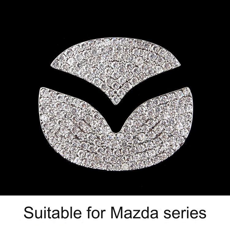 Car Steering Wheel Logo Diamond Decoration Stickers Mazda 1 Pcs car-steering-wheel-logo-diamond-decoration-stickers-auto-parts-17