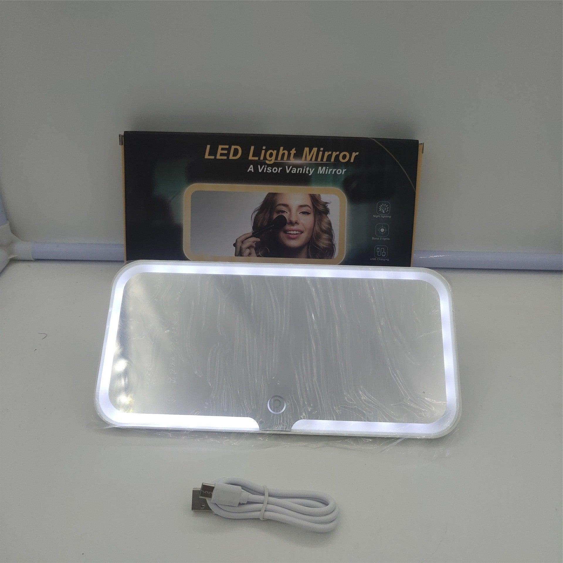 Car Sun Visor Cosmetic HD Mirror With LED Ultra Universal Interior car-sun-visor-cosmetic-hd-mirror-with-led-ultra-universal-interior-auto-parts-6