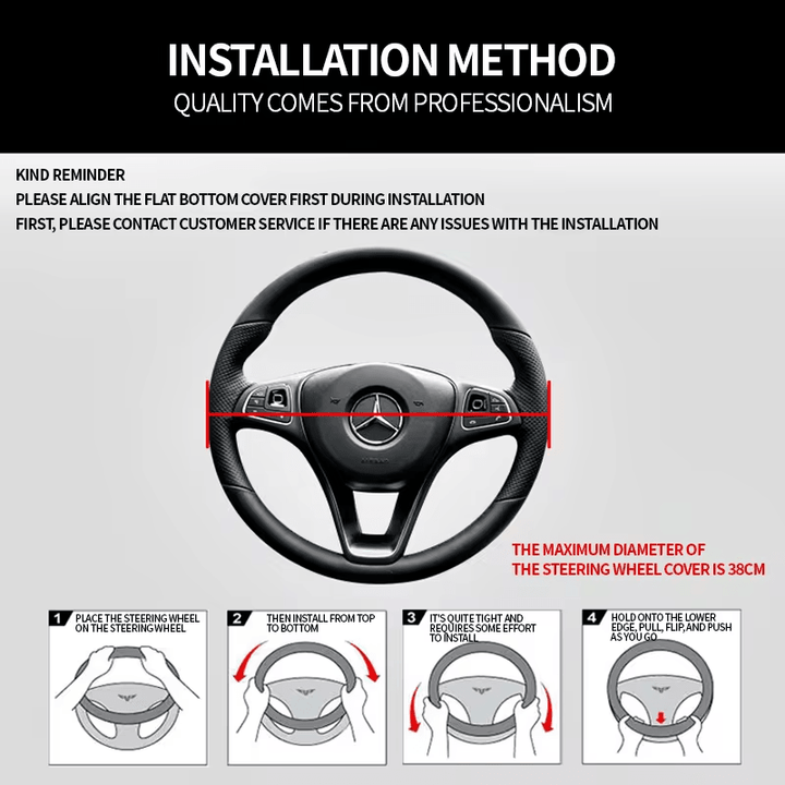 Carbon Fiber Car Steering Wheel Cover 15 inch Breathable Anti Slip Leather - Auto Parts England Auto Parts www.cars4part.com United Kingdom carbon fiber 30.00