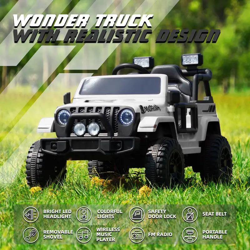 12V Kids Ride on Truck Battery Powered Toy Car w/Parent Remote Control, Electric Car