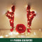 01—car antlers—red,With lights,