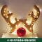05—extra large car antlers,Khaki with lights,
