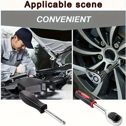 46-Piece 1/4 Drive Socket Wrench Set - Tool Kit d109640a-40d9-4658-a09d-bfc14fd976a0