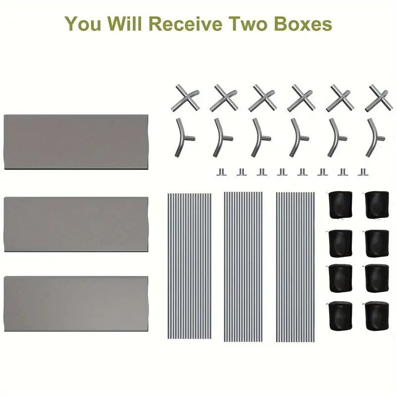 13x20ft Heavy Duty Carport, Portable Garage with 4 Roll-up Doors & 4 Ventilated Windows,