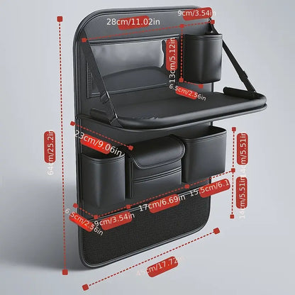 PU Leather Premium Car Storage Seat Organizer d88362ed-5886-4d75-a431-6e7d2ec40c07