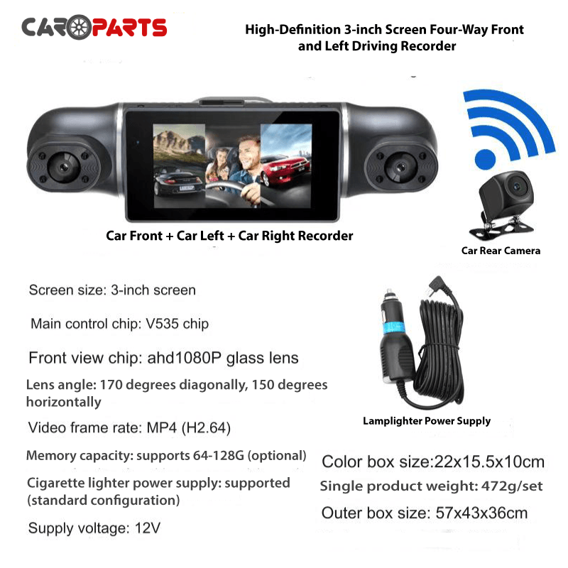 Dash Cam 4CH HD 4*1080P Car DVR 24H Parking Monitor Video Recorder WiFi Support dash-cam-4ch-hd-4-1080p-car-dvr-24h-parking-monitor-video-recorder-auto-parts-13
