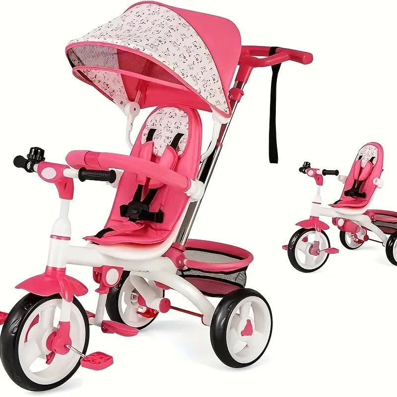 5-in-1 Convertible Tricycle Stroller with Canopy