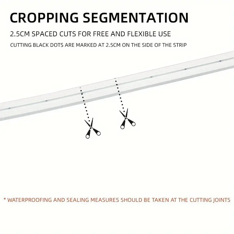 1pc 5m Flexible Waterproof Car Trunk Light Strip