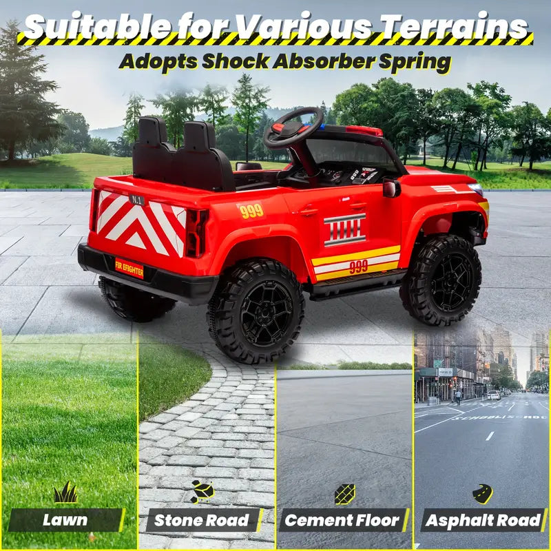 24V Ride On Police Car For Kids 2 Seater, 400W Ride-on Toy For Big Kids With Remote Control