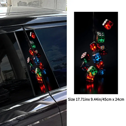 2pcs Funny Dice Car Stickers Auto B Pillar download-2024-10-30T171254.299