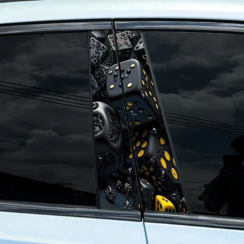 2pcs Funny Dice Car Stickers Auto B Pillar download-2024-10-30T171256.005