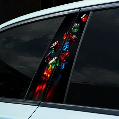 2pcs Funny Dice Car Stickers Auto B Pillar download-2024-10-30T171259.045