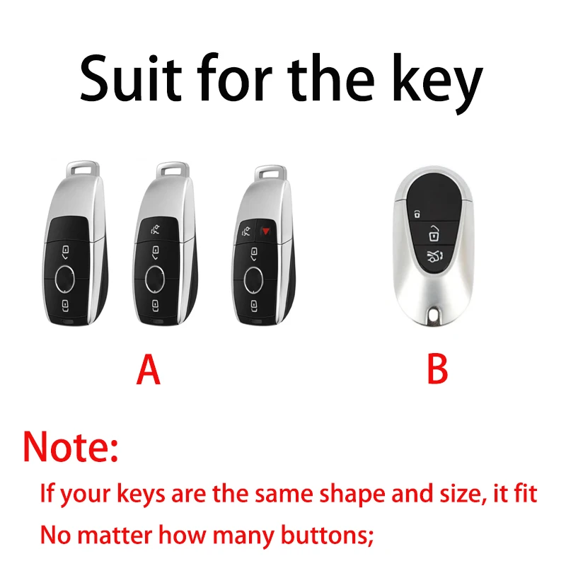 Mercedes Benz A C E S Class W204 W205 W212 W213 W176 GLC CLA AMG W177 Car Key Case Cover download_26