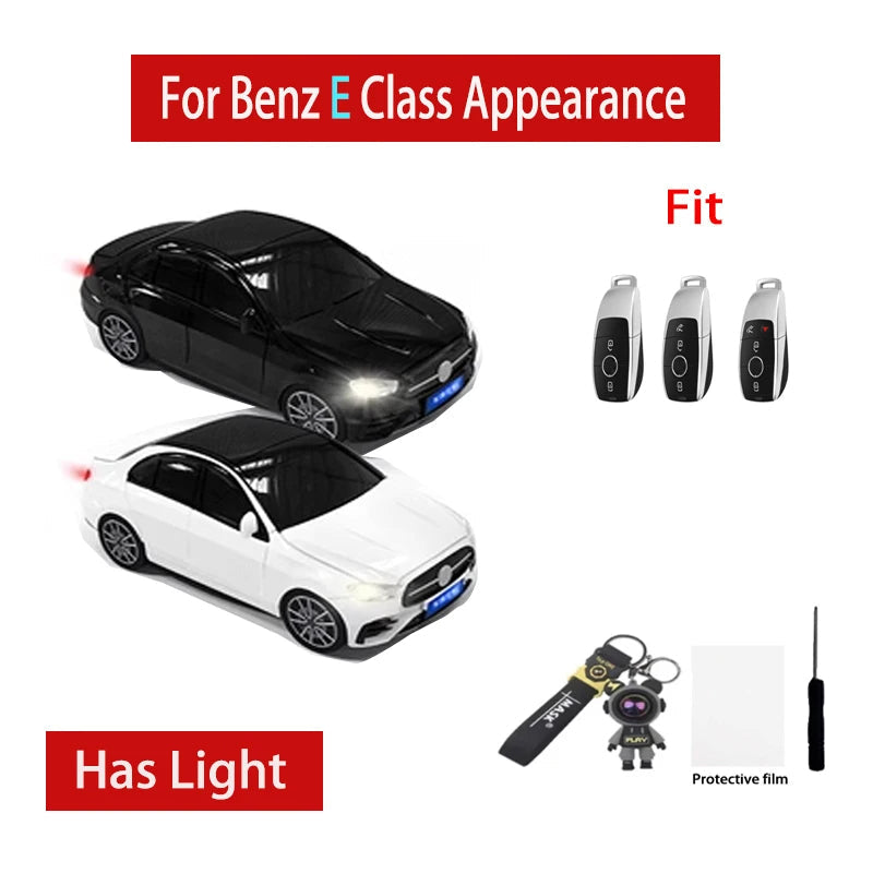 Mercedes Benz A C E S Class W204 W205 W212 W213 W176 GLC CLA AMG W177 Car Key Case Cover A E With Light download_3