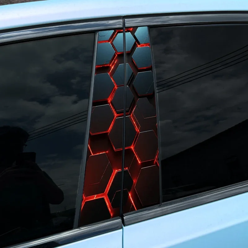 2pcs Car Stickers, Auto B Pillar, Waterproof Decoration download_67