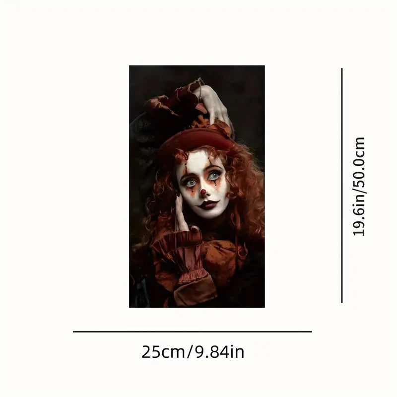 2 Pcs Cartoon Alien & Horror Themed Vinyl Car B-Pillar Sticker