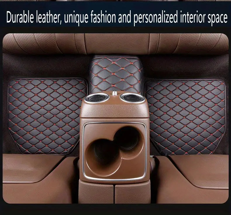 5pcs Universal Waterproof Car Floor Mats - Protect Your Car's Interior from Dirt, Mud, and Spills!