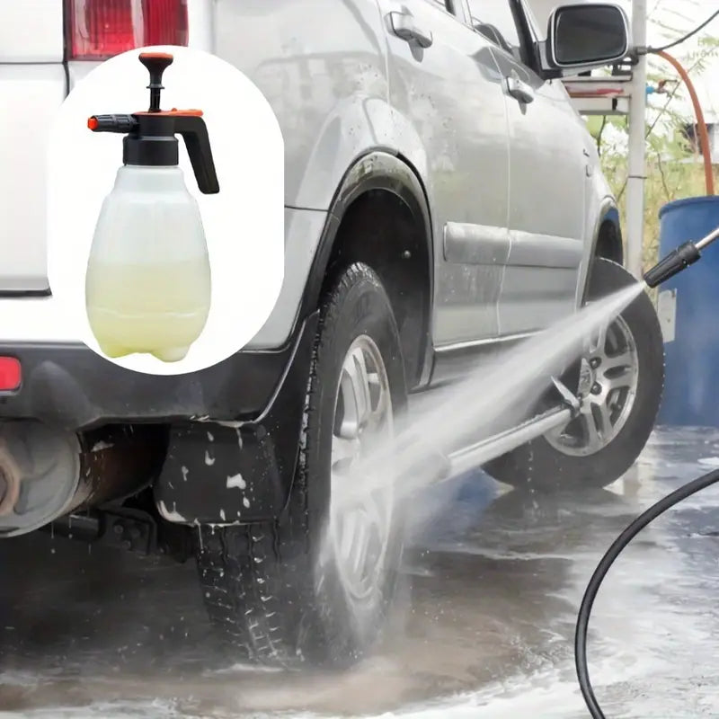 2.5L Multi-Directional Foam Sprayer with Attachments - Handheld, Versatile Cleaning
