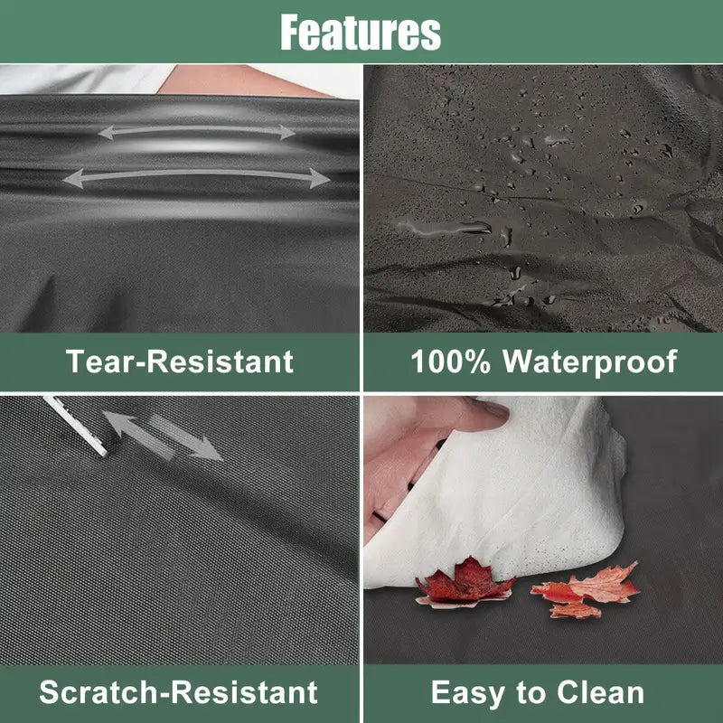 2XL Size Full Car Cover, Waterproof Rain UV Dust Resistant, All Weather Protection, with Reflective Strip