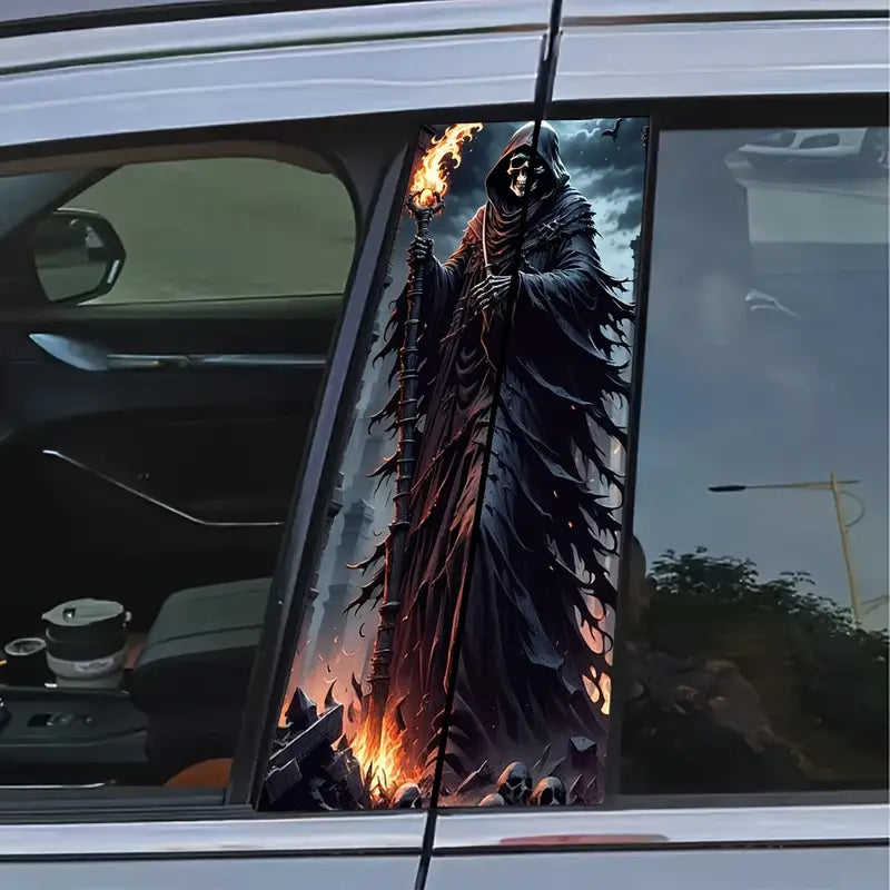 2pcs Halloween Devils Creative Car B-Pillar Stickers